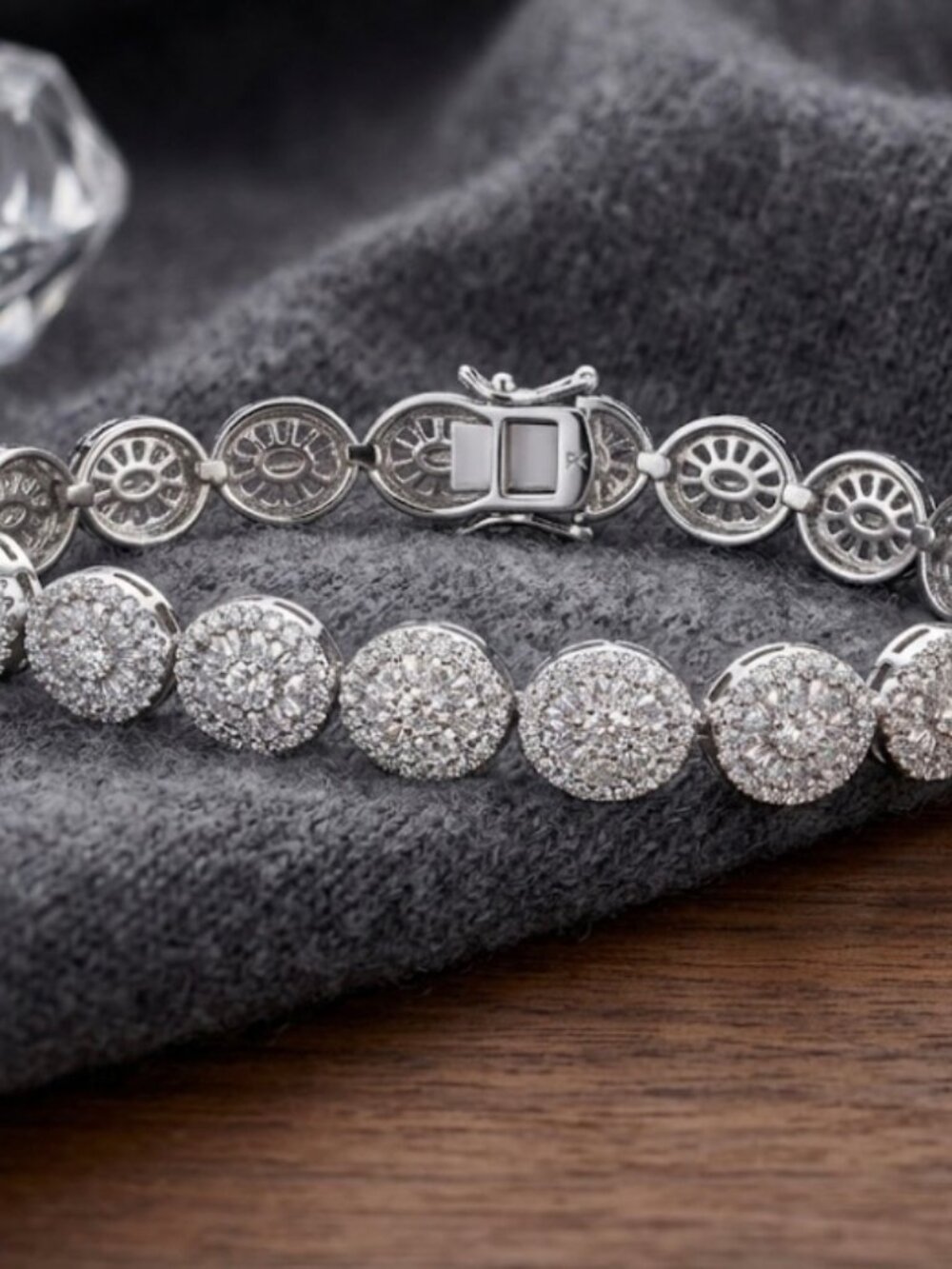 925 silver lady fancy bracelet 7" /a7